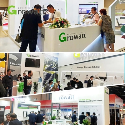 10kw Growatt 3相 400vハイブリッド高圧リチウム電池太陽光インバータ 5
