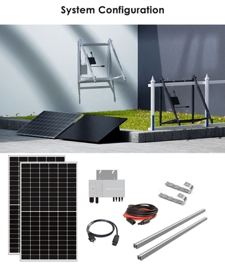 MPPTコントローラー アモソラー 1000W 600W 800W ソーラーユニット 家庭用 ネットワークバルコニー ソーラー PV システム キット