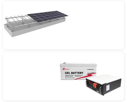 1-50KW リチウムイオン電池 アモソラー ハイブリッドオンオフグリッド 太陽光発電システムキット