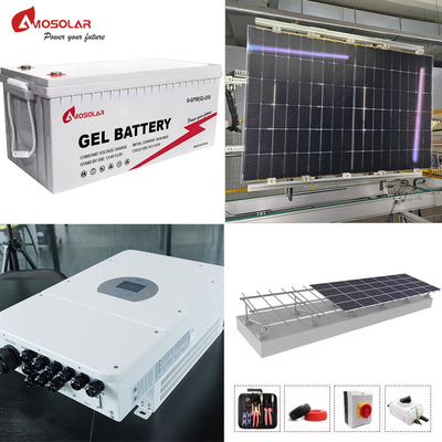 1-50KW リチウムイオン電池 アモソラー ハイブリッドオンオフグリッド 太陽光発電システムキット