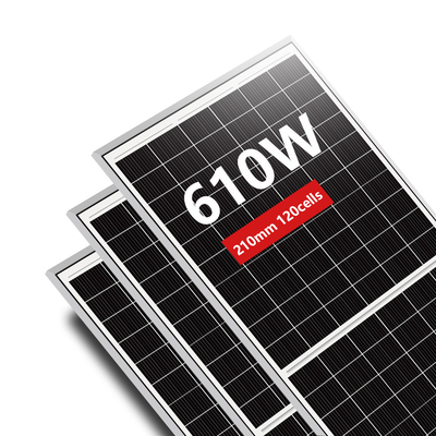 アモソラー 600w 太陽光パネル 210*210mm セル IP68 格付けのジャンクションボックス