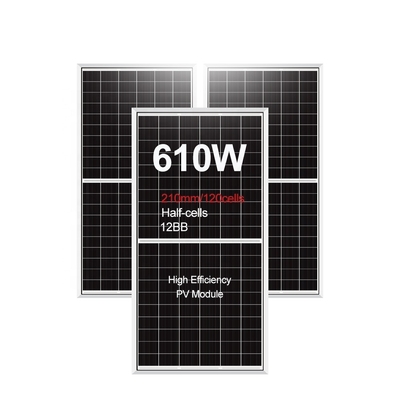 アモソラー 高エネルギー効率の太陽光パネル 595w 600w 605w の地面設置オプション