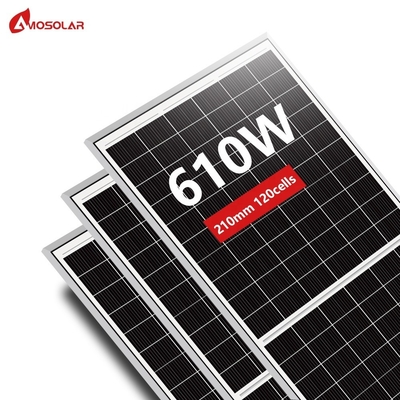 アモソラー 高エネルギー効率の太陽光パネル 595w 600w 605w の地面設置オプション