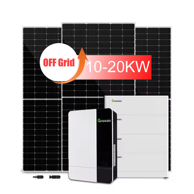 10kW/20kWオフグリッド太陽光発電システム 鉛酸電池と単結晶パネル