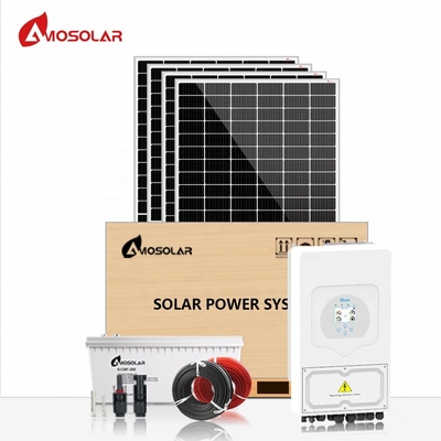 MPPTコントローラー アモソラー 5kw 10kw ハイブリッドソーラーパネルシステム 再充電電池