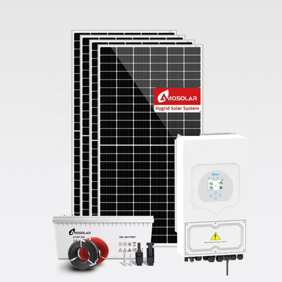 MPPTコントローラー アモソラー 5kw 10kw ハイブリッドソーラーパネルシステム 再充電電池