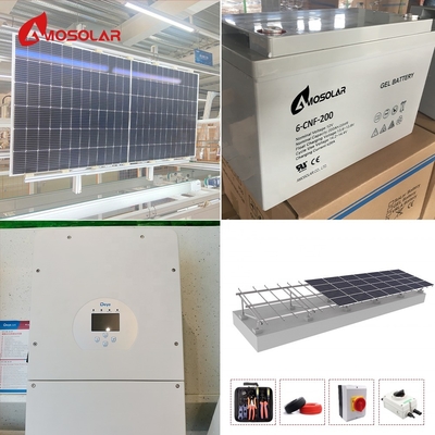 MPPTコントローラー アモソラー 5kw 10kw ハイブリッドソーラーパネルシステム 再充電電池