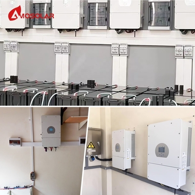 MPPTコントローラー アモソラー 5kw 10kw ハイブリッドソーラーパネルシステム 再充電電池