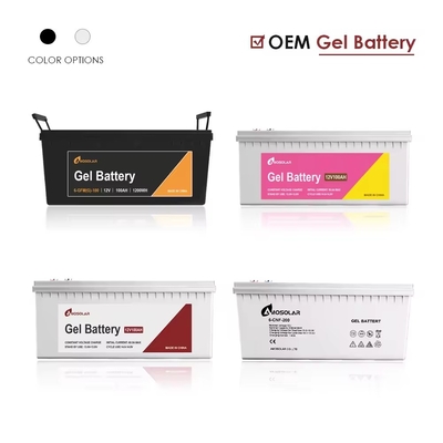 アモソラー 再充電可能な深循環太陽電池 12V100AH GEL 鉛酸電池