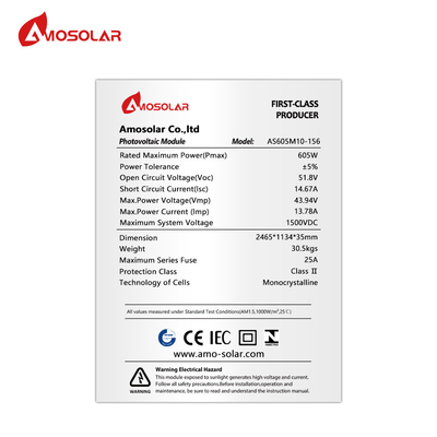 二重ガラス 575w 580w 585w 590w 595w 600w 605w モノソーラーパネル TUV CE ISO