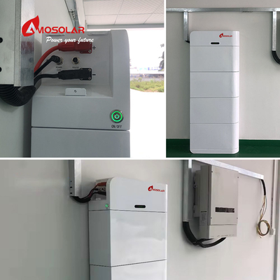 10KWH 15KWH 20kwh リチウムイオン 積み重ねられる電力 家庭用スプリット設計のためのエネルギー貯蔵システム
