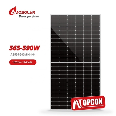 アモソラー太陽光単結晶N型 450W 500W 550W 580W 600w 620w 半切断太陽光パネル