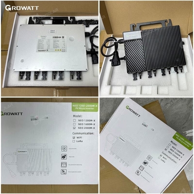 グロワットソーラーパネルと 800w 2400w 3000w ハイブリッドソーラーインバーター