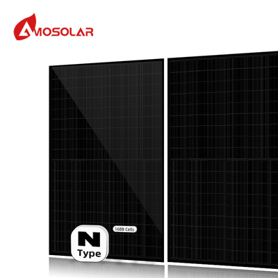 半セルモノ 550w 575W 580W 590W N型ソーラーパネル 屋根とIP68ジャンクションボックス