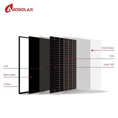 アモソラー 440W 450W 460W 1000W モノクリスタルソーラーパネル IP68 格付けのジャンクションボックス