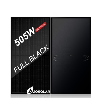 EUストック 400w 430w 450w 500w 550w 全黒色ソーラーパネル パネル効率21.3%