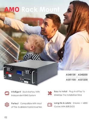 光伏エネルギー貯蔵 リチウム電池 12v 24v 48v 100ah 200ah パフォーマンス
