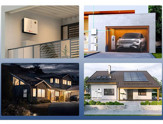 アモソラー リチウム バッテリー パック 5〜10kWh ウォールマウントと太陽光発電のための出力範囲