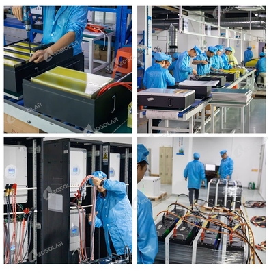 太陽エネルギー貯蔵システム用スプリットリチウム鉄リン酸電池スタック 20kWh/25kWh