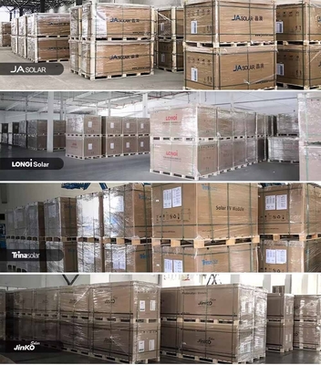 20%~23% 効率 PERC JA 430w 440w 450w 455w 家庭用エネルギー発電のための太陽光パネル