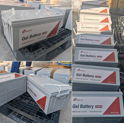 アモソラー 耐久性 12V 24V 100Ah 200Ah 鉛酸電池 太陽光発電とインバーター