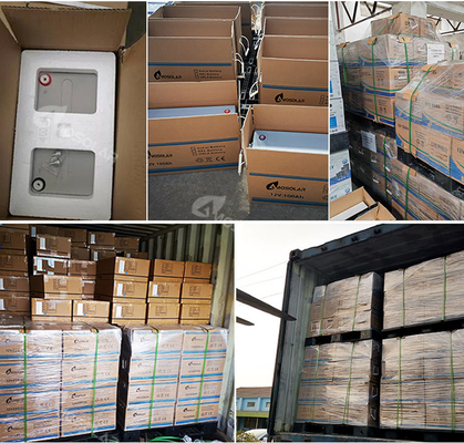 アモソラー 12V/24V/36V/48V 100Ah 150Ah 200Ah 1C 充電比の鉛酸電池