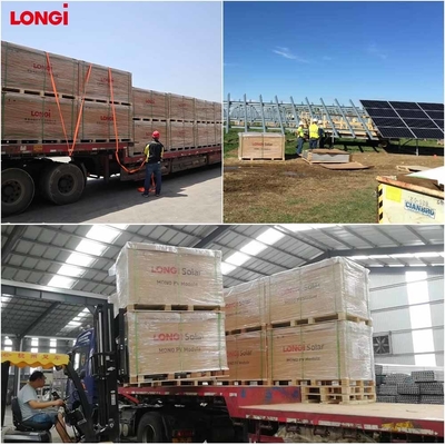 ロンギ 585W 570W 太陽光パネル 発電機 太陽光発電システムのための全ブラックパネル