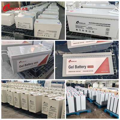 Amosolar EU ストック GEL 電気自動車用鉛酸電池 12V 100Ah 200Ah 250Ah 300Ah