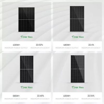 トップコン ジンコ N型 570W 580W 585W 双面型 PV モジュール