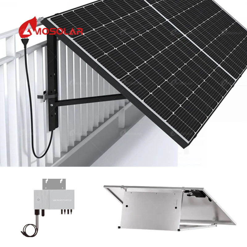 MPPT バルコニー用の太陽光パネルサポートシステム アモソラーオングリッドハイブリッド 800w 1000w 1200w