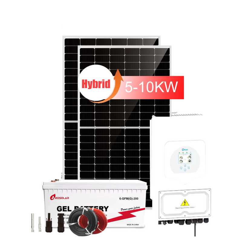 6kWの家庭用ハイブリッド太陽光発電システムキット,3kWのオンオフグリッドと30kWの風力発電貯蔵庫