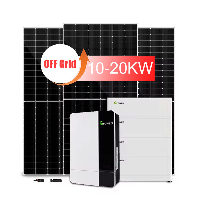 10kW/20kWオフグリッド太陽光発電システム 鉛酸電池と単結晶パネル
