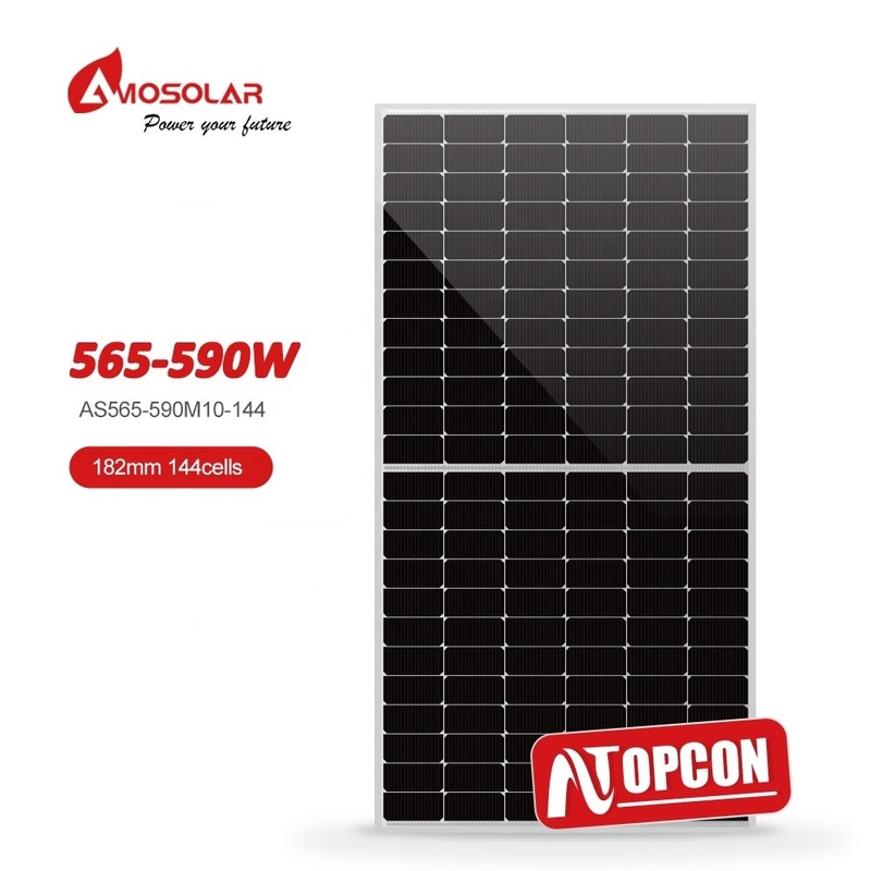 アモソラー太陽光単結晶N型 450W 500W 550W 580W 600w 620w 半切断太陽光パネル