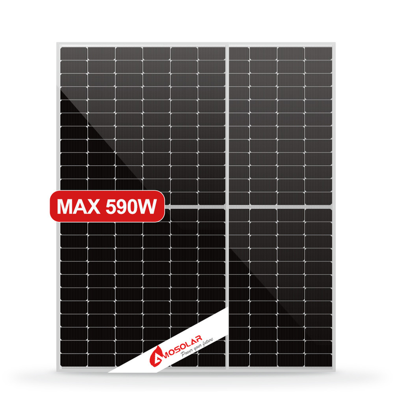 182mm 半セル N型 モノソーラー PV モジュール 570W 580W 590W IP68 接続ボックス