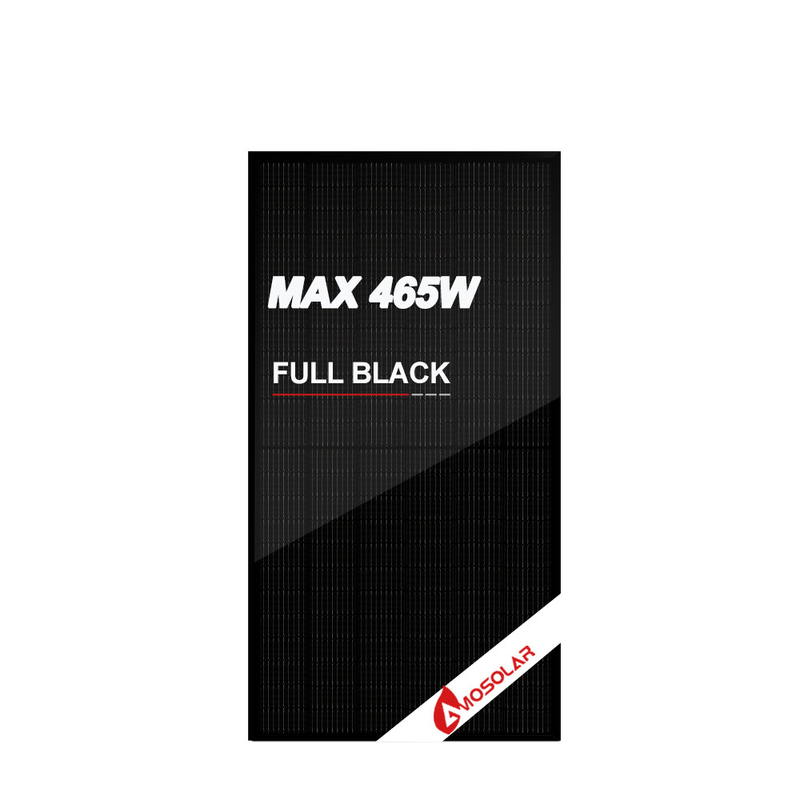 ブラックバックシート モノ オールブラック 144セル 440w 450w 460w 465w TUV CE付き太陽光パネル