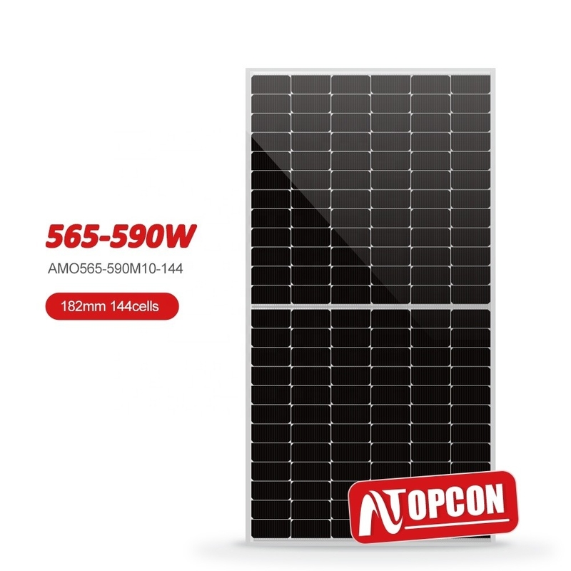 アモソラー ハーフカット 182mm セル 565w 570w 575w 580w 585w 590w 太陽系用 PV パネル