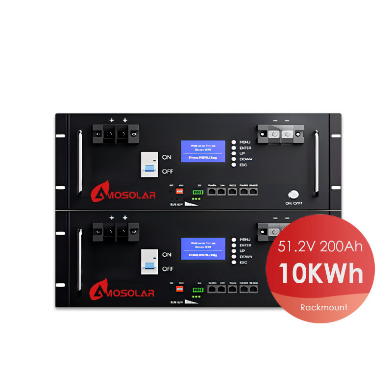 耐久性6000 ディープサイクル 51.2V 100Ah 200Ah 5Kw Lifepo4 ラック搭載バッテリー