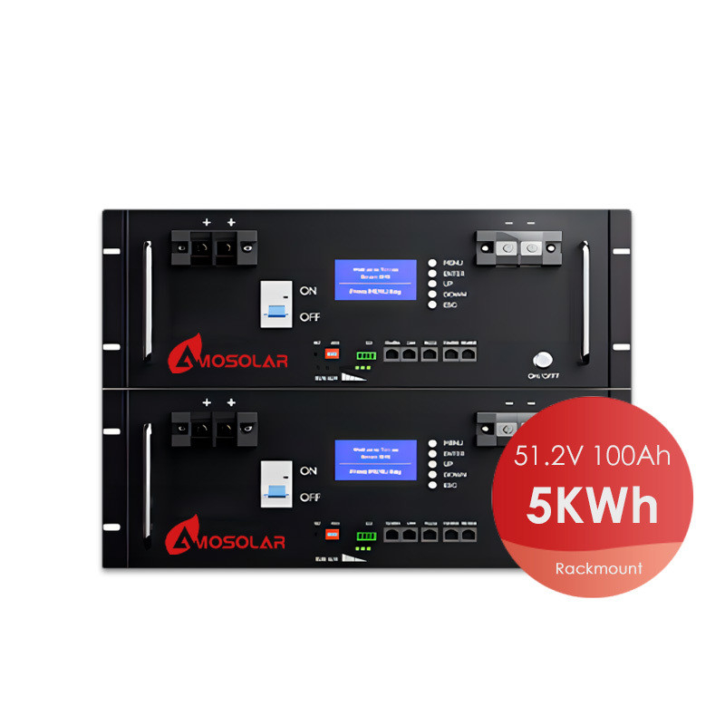 アモソラー 5KWH 10KWH 深サイクル 家庭用太陽光貯蔵用のサーバーラックマウント LFP容量